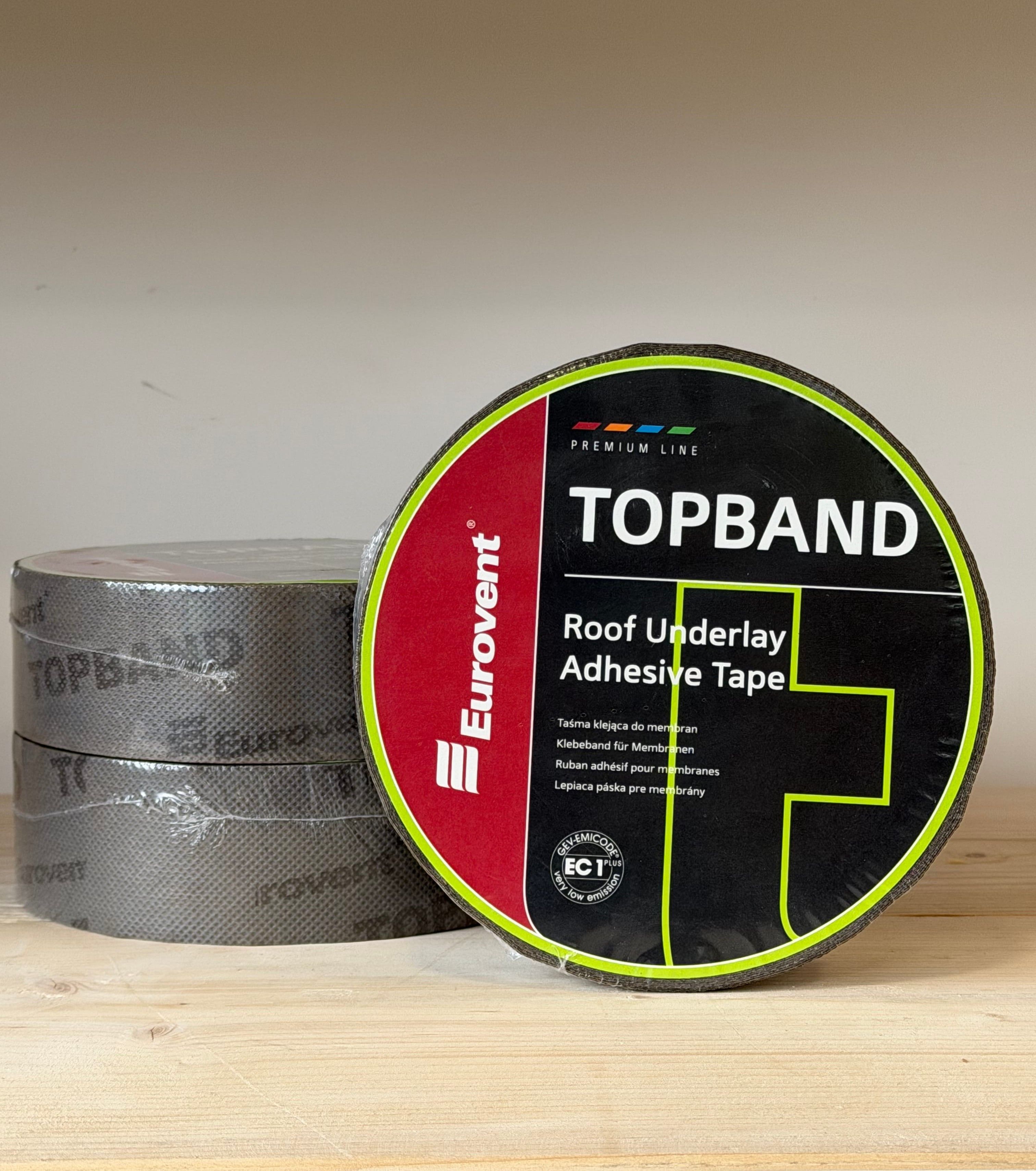 Taśma Eurovent TOPBAND klejąca do membran dachowych 