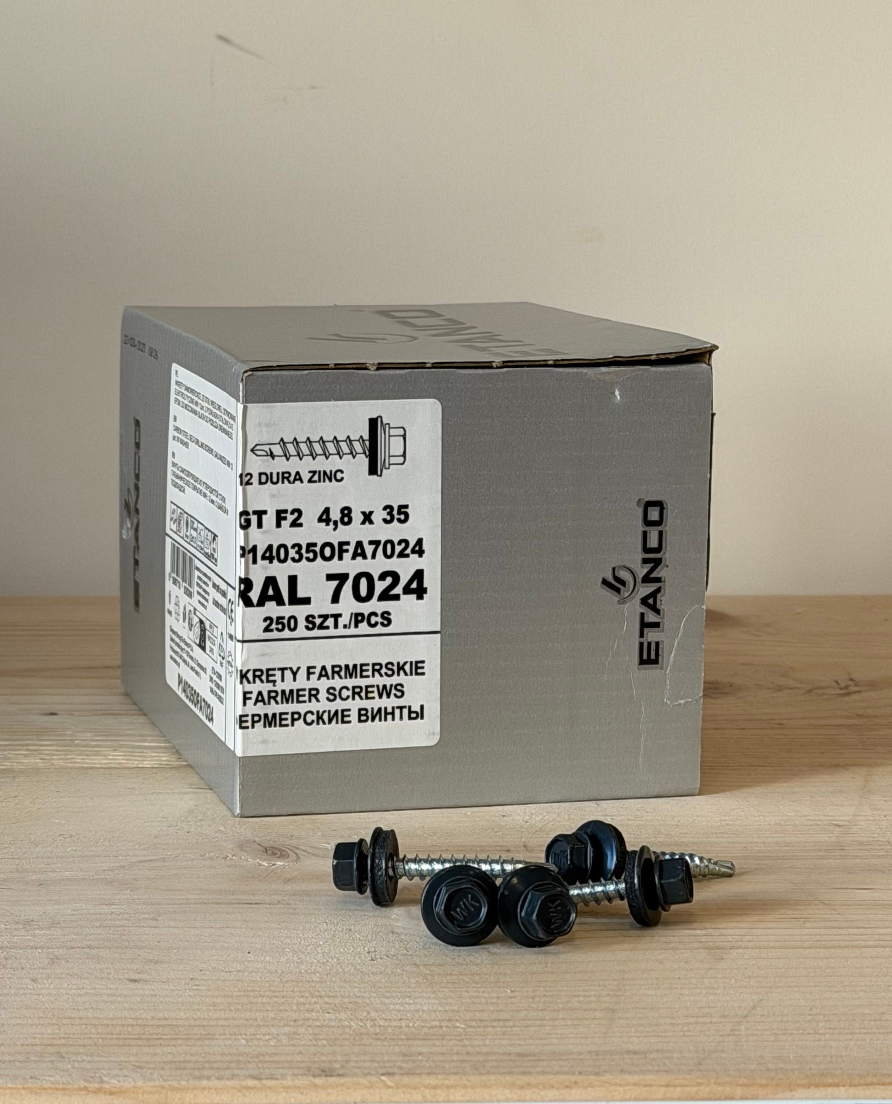  ETANCO GT F2 4.8x35 mm farmer screw - 250 pcs. 